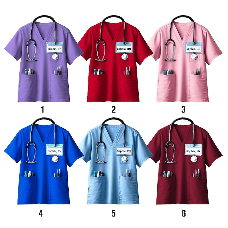Personalized Scrubs Nurse Ornament, Doctor Christmas Glass Ornament, Healthcare Workers, Gift For Co-worker, RN Keepsake, BSN Costume Gift