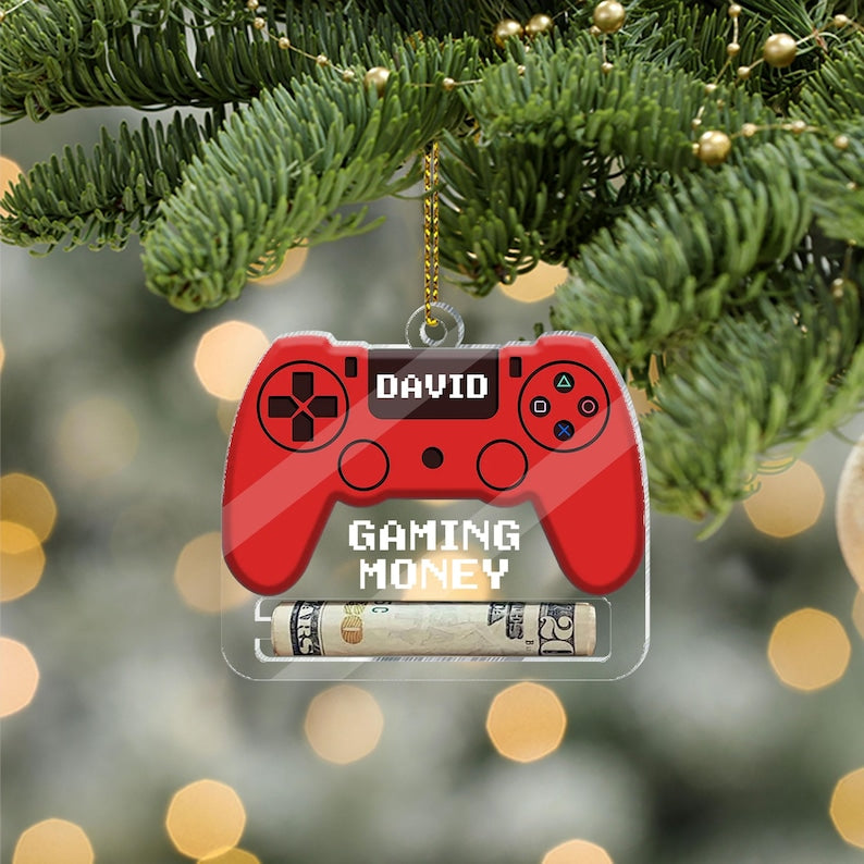 Game Ornament, Gaming Money Holder , Money Holder, Gamer Gift, Money Holder, Christmas Gifts for Teens Money, Game Money, Christmas Ornament