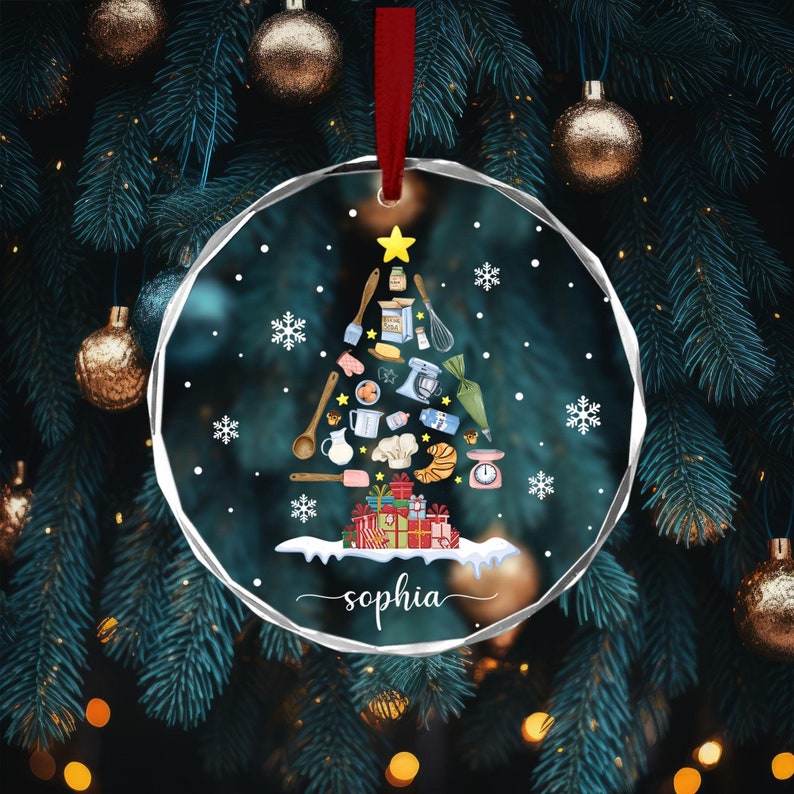 Personalized Baker Ornament, Cooking Ornament, Gift for Mom, Gift for Chef, Baker Gift, Gift for Baker, Baking Christmas Ornament, Chef Gift