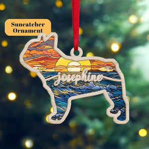 Custom Paw Design With Name And Date, Personalized Dog Memorial Suncatcher, Pet Loss Gift, Dog Memorial, In Loving Memory, Pet Memorial Gift