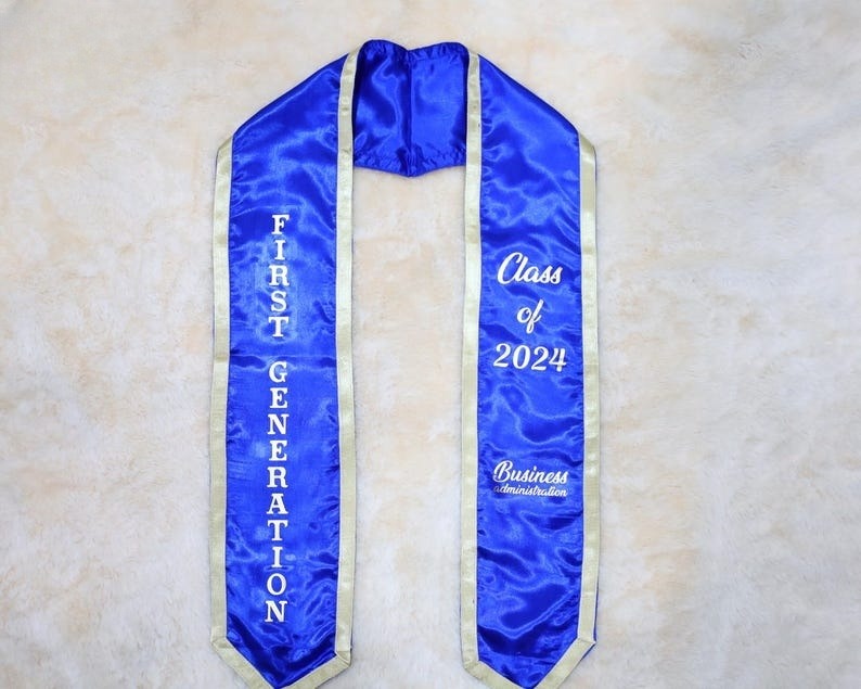 Personalized Graduation Stoles Customized Graduation Sash Custom Graduation Sash Custom Text Sash Custom Sash Personalized Senior Sash