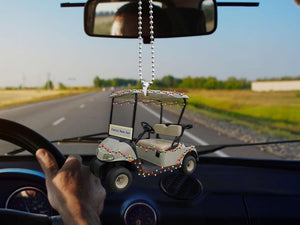 Personalized Golf Cart Christmas Ornaments, Golf Cart Flat 2D Ornament, Golf Ornaments for Christmas Tree Car Hanging, Gift for Golf Lovers