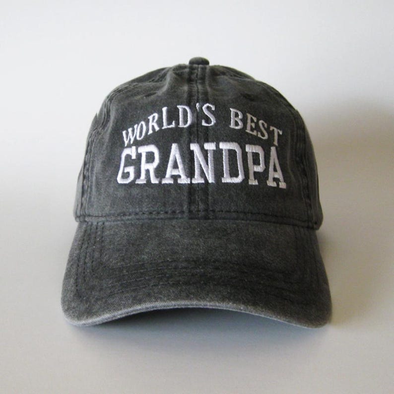 World's Best Grandpa Cap grandpa cap embroidered cap baseball cap dad cap father's day gift
