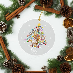 Artist Ornament, Artist Gifts, Art Teacher Ornament, Artist Girl Ornament, Personalized Artist Ornament, Painters Gifts, Gift For Artist