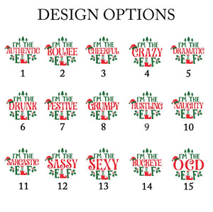 I'm The Elf Family Christmas Matching Shirt, Custom Christmas Family Matching Shirt, Personalized Funny Christmas Holiday Family Tees