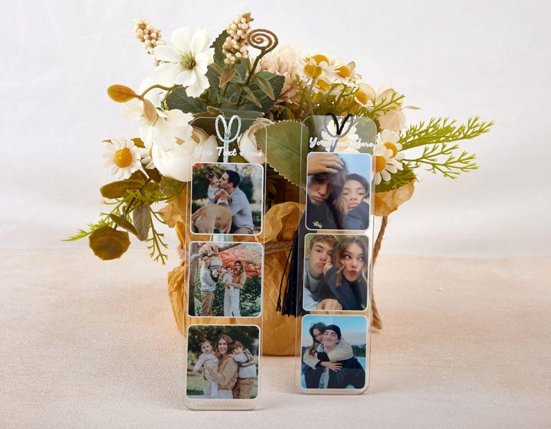 Personalised Photo Bookmark,Custom Acrylic Bookmark for Her,Picture Bookmark,Bookmark For Women,Christmas Gift,Gift For Her,Book Lovers Gift