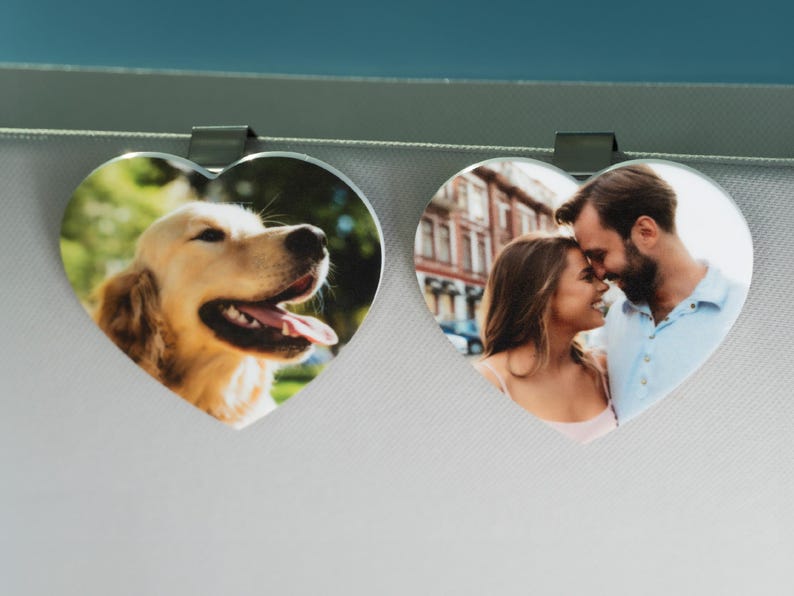 Personalized Valentine's Day Gift For Him, Custom Photo Car Visor Clip, Husband Gifts, Drive Safe Visor Clip With Picture Gift For Boyfriend