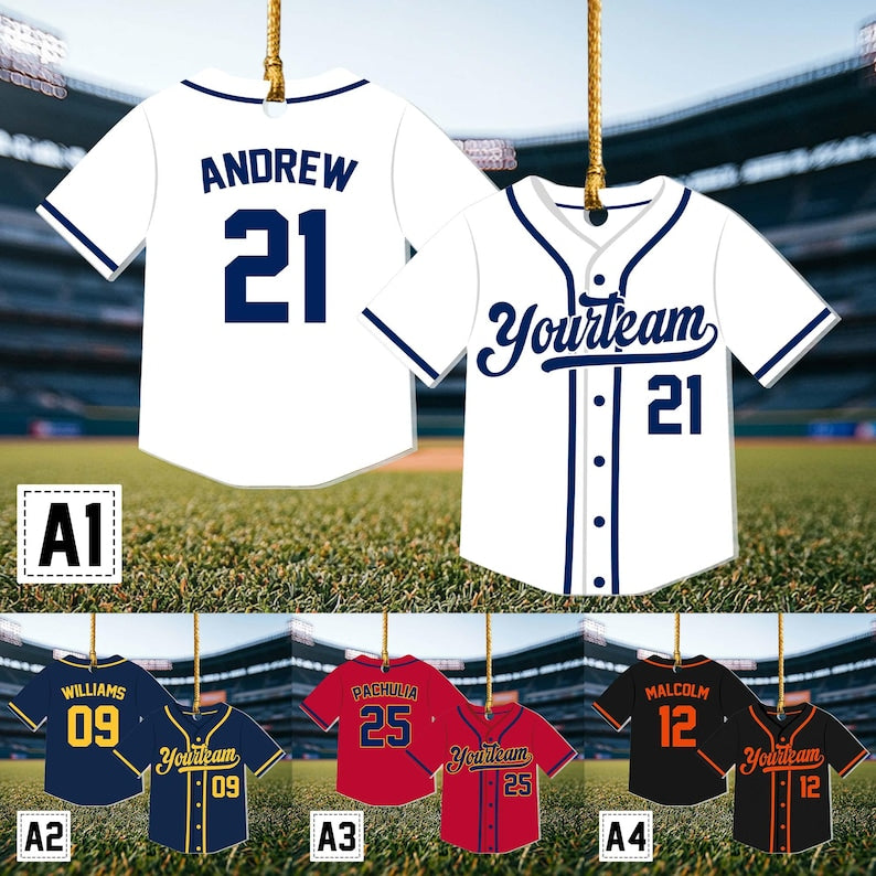 Personalized Baseball Ornament, Baseball Picture Ornament for Kids, Baseball Gift for Coach, Christmas Ornament Gift,Baseball Team Gift 2024