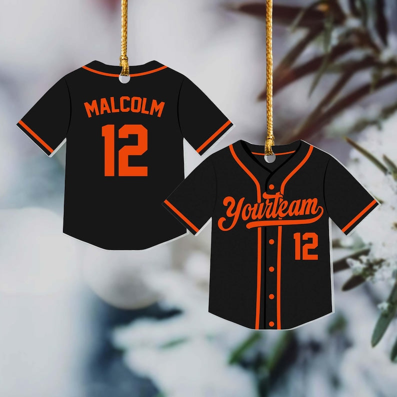 Personalized Baseball Ornament, Baseball Picture Ornament for Kids, Baseball Gift for Coach, Christmas Ornament Gift,Baseball Team Gift 2024