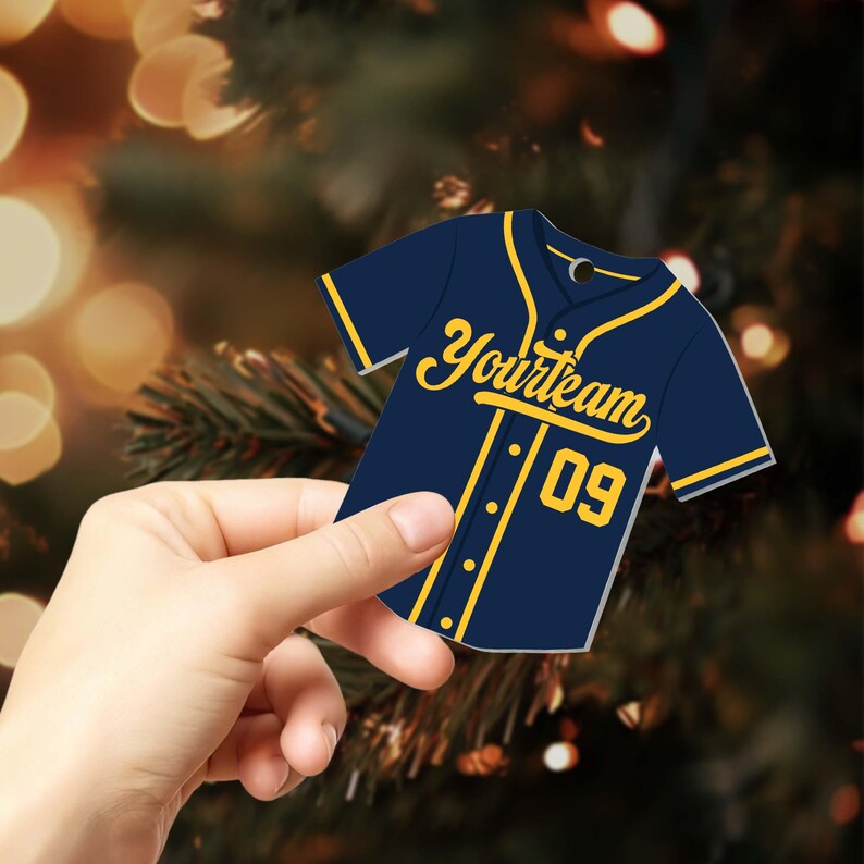 Personalized Baseball Ornament, Baseball Picture Ornament for Kids, Baseball Gift for Coach, Christmas Ornament Gift,Baseball Team Gift 2024