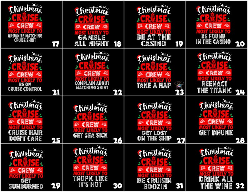 Custom Christmas Cruise Crew Shirt: Holiday Vacation Tee