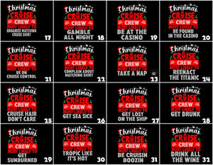 Custom Christmas Cruise Crew Shirt: Holiday Vacation Tee