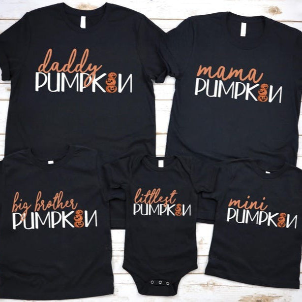 Pumpkin Family Shirts: Matching Halloween Costume, Fall Shirts