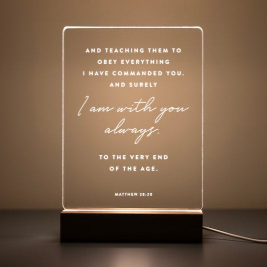 Bible Verse LED Light, Custom LED Night Light, Favorite Bible Verse, LED Frame, New Home Gift, Christian Gift