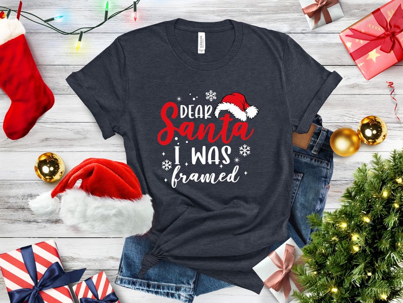 Dear Santa Group Shirts, Santa Custom Shirts, Dear Santa Christmas Family Shirts, Christmas Family Shirts, Christmas Quotes Shirts, Xmas Tee