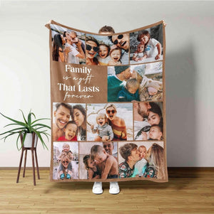 Custom Picture Blanket,Custom photo gifts, family blanket, anniversary blanket,picture collage blanket,Custom Photo Collage Gift for Grandma