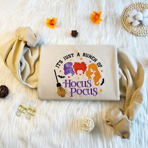 Embroidered Hocus Pocus Witch Sweatshirt, Halloween Witch Embroidered Sweatshirt, Oversized Crew Neck Sweatshirt or Hoodie il_794xN.6290200107_m29o.jpg