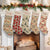 Scandinavian Christmas Stocking, Personalized Holiday Decor, Neutral Vintage Faux Embroidery Design, Unique Handmade Xmas Gifts for Family