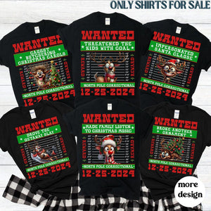 Family Christmas Pajamas, Matching Holiday Pajamas for Family, Christmas PJs, Family Christmas Shirts, Reindeer North Pole Correctional
