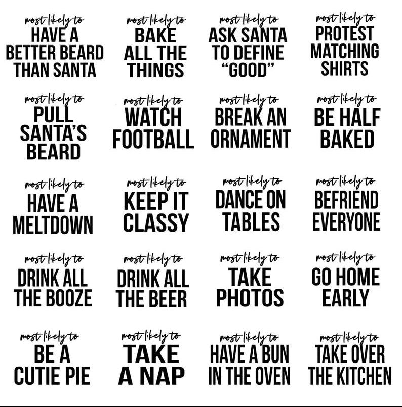 Family Christmas Shirts, Most Likely to, Christmas Party Shirt, Christmas Pajamas, Funny Christmas Shirt, Company Christmas Shirt, Group tee