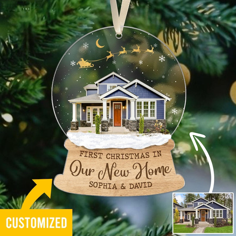 Custom New Home Gift, Custom New Home Photo Ornament, Custom Our New Home Ornament, Housewarming Ornament Gift 2025