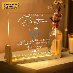 Personalized Custom Acrylic Plaque, Doctor Gift, Appreciation Gift, Graduation Gift, Farewell Gift, Best Doctor Ever, Thank You Gifts