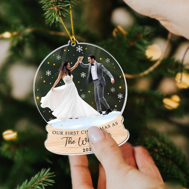 Personalized Photo Christmas Ornament: Acrylic First Christmas Keepsake