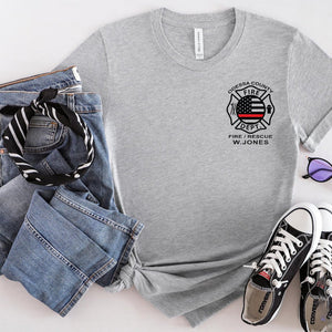 Custom Fire Department Logo Shirt, Fire Fighter Gift, Personalized Firefighter T-shirt, First Responder Tee, Fire Academy Grad Gift
