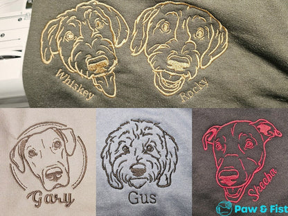 Embroidered Sweatshirt Custom Dog Mom Birthday Gift Dog Lover Sweatshirt Cat Lover Personalized Dog Dad Gift Pet Face Sweatshirt Gift Father il_794xN.6294889450_lxle.jpg