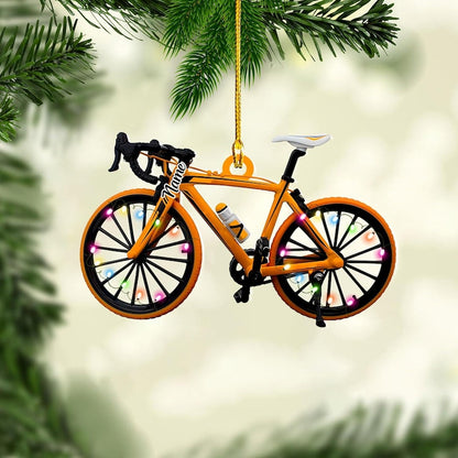 Personalized Bicycle Christmas Ornaments, Cycling Ornament, Bicycle Gift, Christmas Gifts For Bicycle Rider, Bike Xmas Ornament