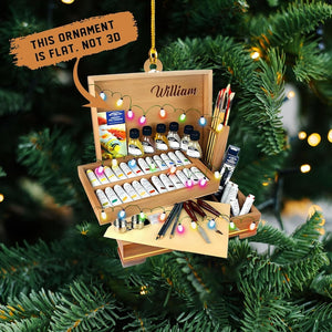 Custom Artist Ornament, Artist Gifts, Art Teacher Ornament, Artist Girl Ornament, Personalized Artist Ornament,Painters Gift,Gift For Artist