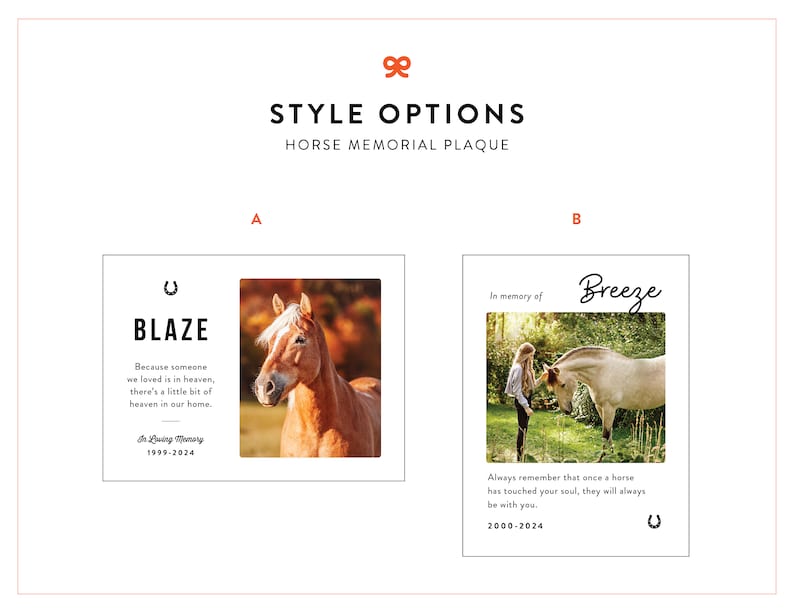 Horse Memorial Gift, Horse Photo Memorial Keepsake, Horse Sympathy Gift, Horse Gift