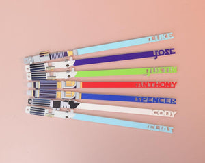Custom Name Light Saber Christmas Ornament, Custom Family Ornament 2024, Lightsaber ornament, Kids Name Ornament, First Christmas Ornament