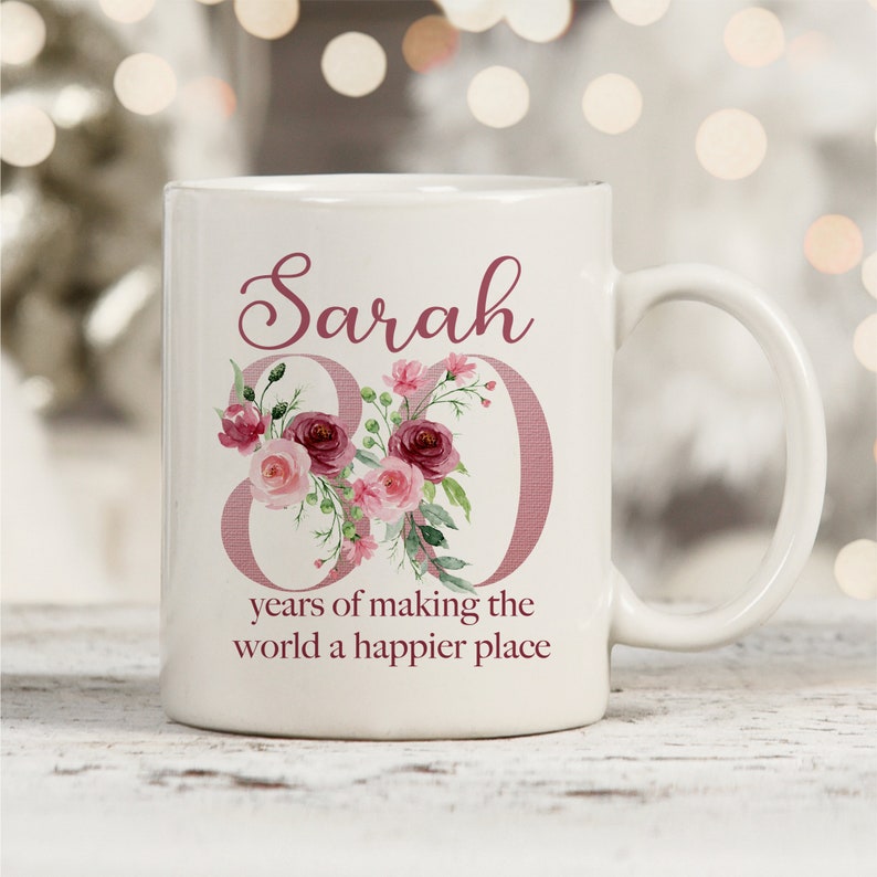 Custom 80th Birthday Gift for Women 80 Years Old 1945 Mug for Great Grandma Grandmother Birthday Gift Idea for Women Sentimental Gifts Mugs