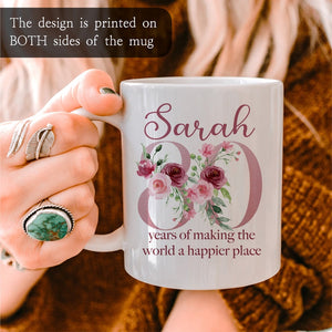 Custom 80th Birthday Gift for Women 80 Years Old 1945 Mug for Great Grandma Grandmother Birthday Gift Idea for Women Sentimental Gifts Mugs