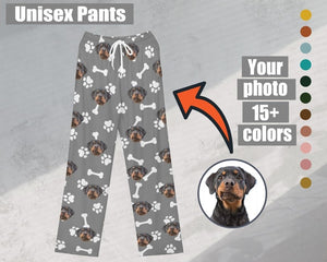 Custom Face Pajama pants ,Personalized Pajama pants ,Custom Pajamas pants,Custom dogfacepants,Birthday Day gift,Unisex pants,cat face pants