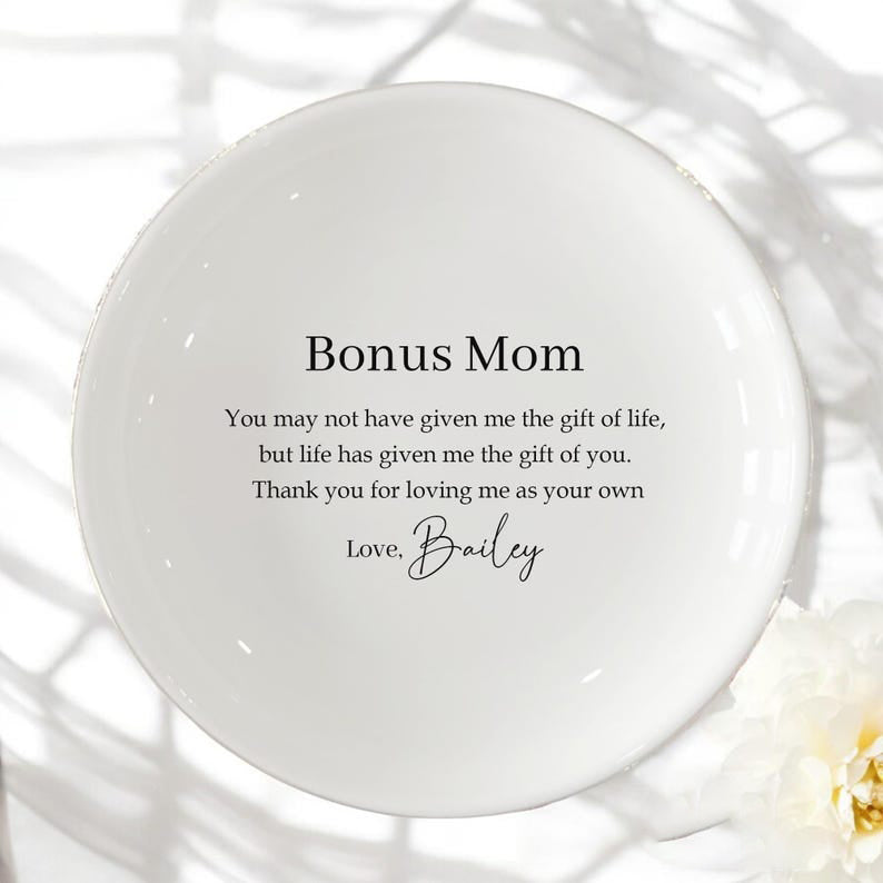 Bonus Mom Gift From Bonus Daughter/Godmother Personalized Gift/Wedding Gift For Bonus Mom/Stepmom Gift/Mother-in-Law Gifts/Mothers Day Gifts