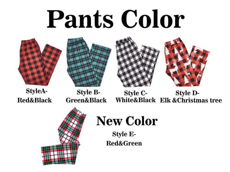 Christmas Pants For Family,Buffalo Plaid Pants,Matching Christmas Pants, Xmas Eve Family Pajamas Toddler,Mommy And Me,Family Women Men