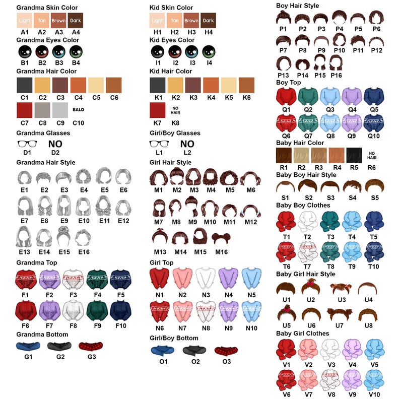 Christmas Cute Grandma And Kid Personalized Acrylic Ornament, Family Christmas Keepsake, Granddaughter Grandson Gift, Christmas Grandma Gift