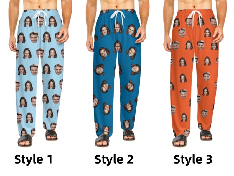Custom Funny Face Pajama Pants for Women/Men,Personalized Face Pajamas,Unisex Pajama Pants,Custom Pet Face Pajama Pants,Gifts for him/her