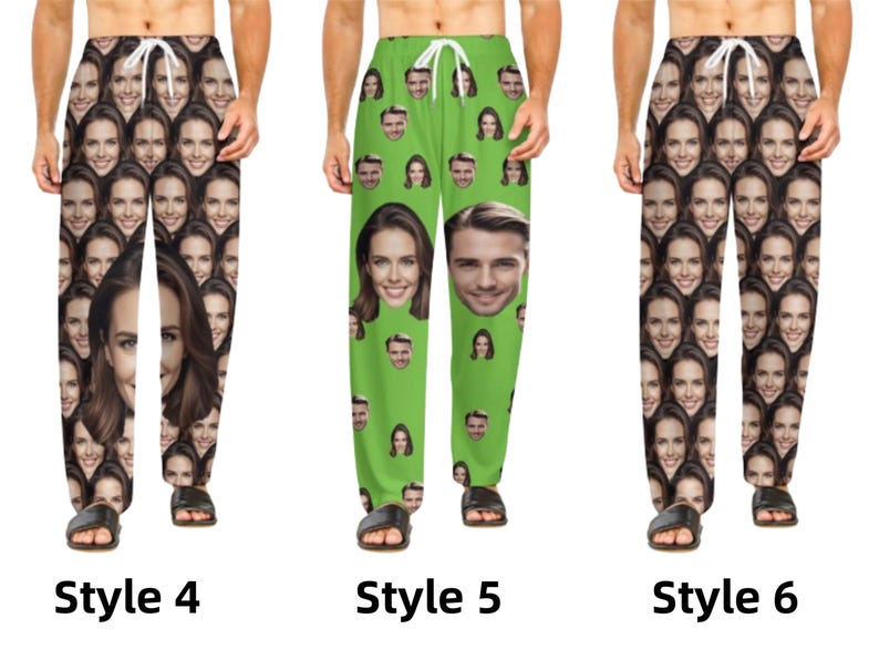 Custom Funny Face Pajama Pants for Women/Men,Personalized Face Pajamas,Unisex Pajama Pants,Custom Pet Face Pajama Pants,Gifts for him/her