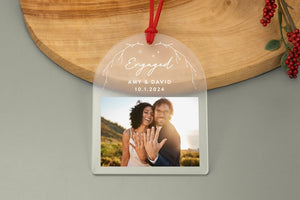 Personalized Photo Christmas Ornament: Frosted Acrylic Holiday Keepsake