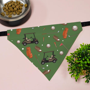 Golfing Dog Bandana | Personalized Dog Bandana | Dog Bandana for Golfer | Golf Dog Bandana with Name | Bandana for Dog Dad | Custom Bandana