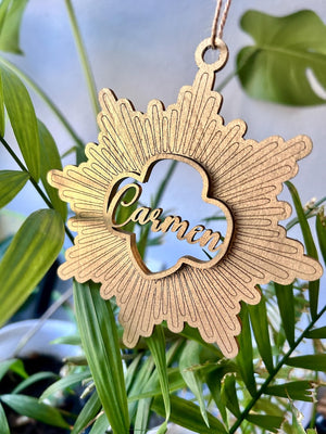 Girl Scout Ornament, Personalized Gold Silver Bronze Award Daisy Troop Sign, girl scout award wooden ornament