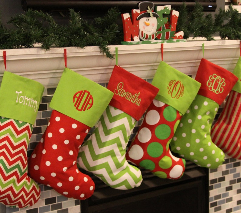 Christmas Stockings Personalized, Christmas Stockings Embroidered With Names, Personalized Stockings, Christmas Stocking For The Family