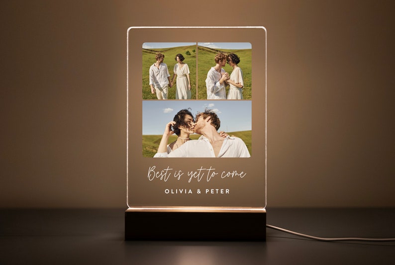 Custom Photo Collage LED Light, Best Friends, Gift for Her Him, Couples Gift, Personalized Photo Gifts, Gift for Families, Home Decor