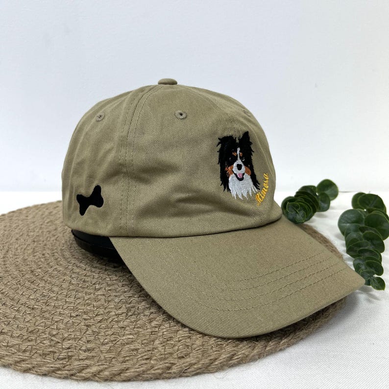 Custom Embroidered Pet Hat, Personalized Dog Portrait Hat, Dog Face, Cat Face, Custom Dog Hat, Custom Cat Hat, Matching Couple Hat