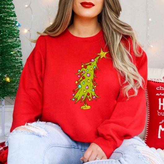 Christmas Tree - Trendy Christmas Tree, Sweatshirt, Christmas, Holidays, Gifts, Christmas Sweatshirt, Holiday Sweatshirt