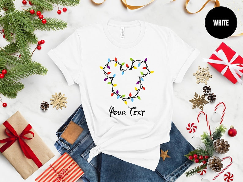 Customized Christmas Shirts, Mickey and Minnie Christmas Shirts, Family Holiday Pajamas, Christmas Group Shirt, Christmas Tee