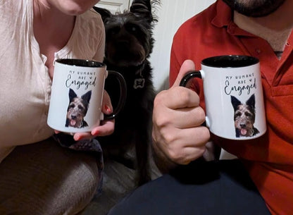 Custom Dog Engagement Gift, My Humans are Getting Married Mug, Custom Pet Engagement Gift, Dog Cat Engagement Gift, Custom Pet Wedding Gift